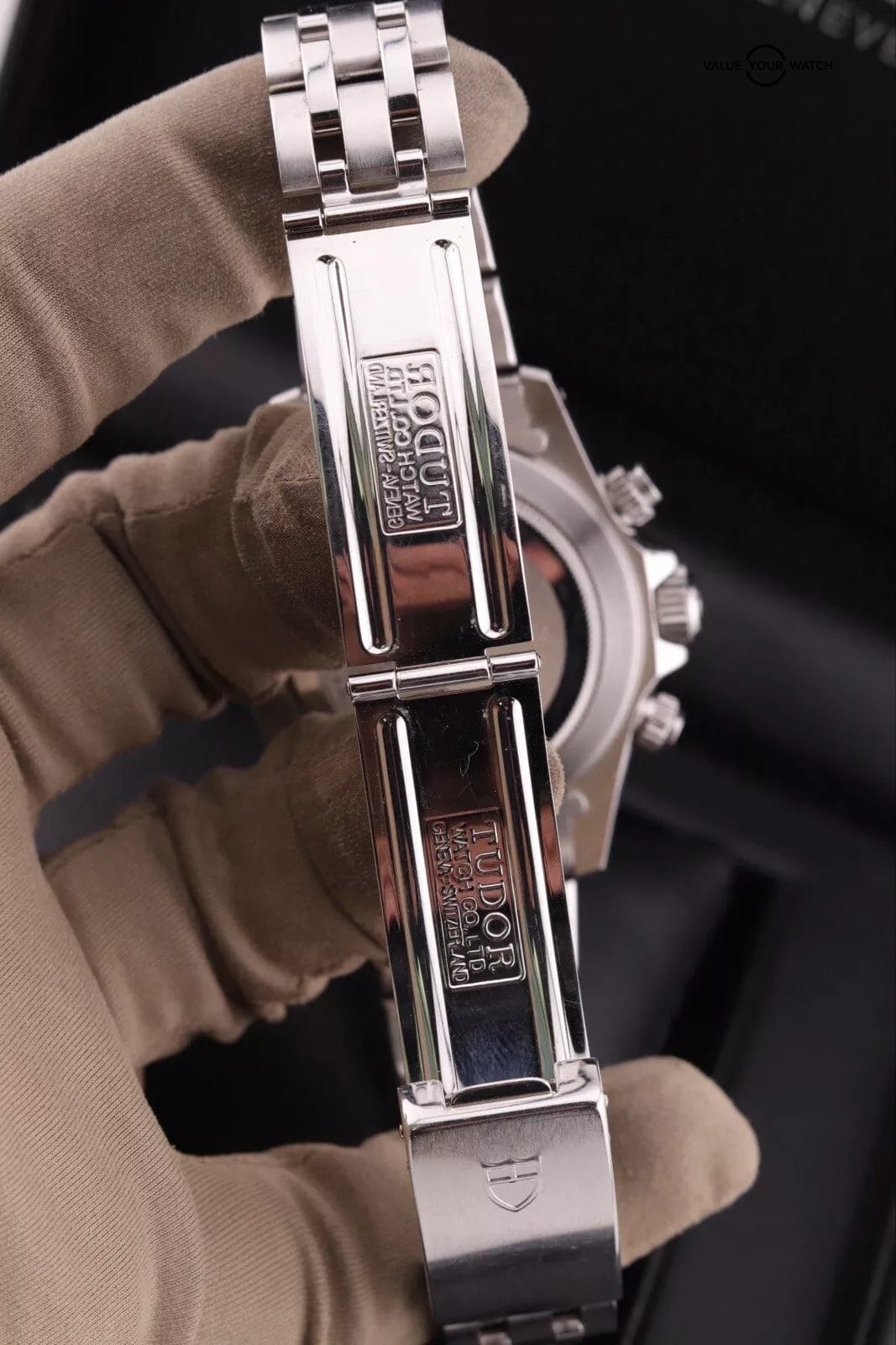 Tudor Tiger Woods Prince Blue Dial Chronograph Steel Mens Watch 79260 w Papers - Image 4