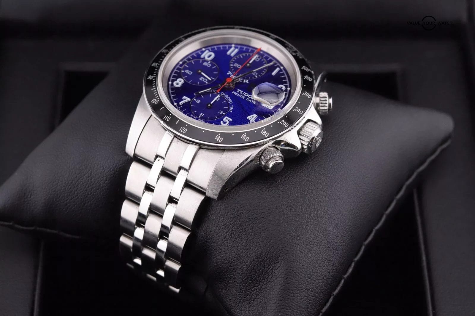 Tudor Tiger Woods Prince Blue Dial Chronograph Steel Mens Watch 79260 w Papers - Image 9