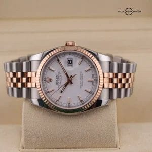 Rolex Datejust 116231 Rose Gold and Silver Jubilee Bracelet with Rose gold Bezel
