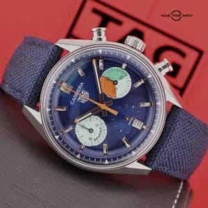 Tag Heuer Carrera Chronograph Skipper Blue Dial Steel Auto Watch CBS2213.FN6002