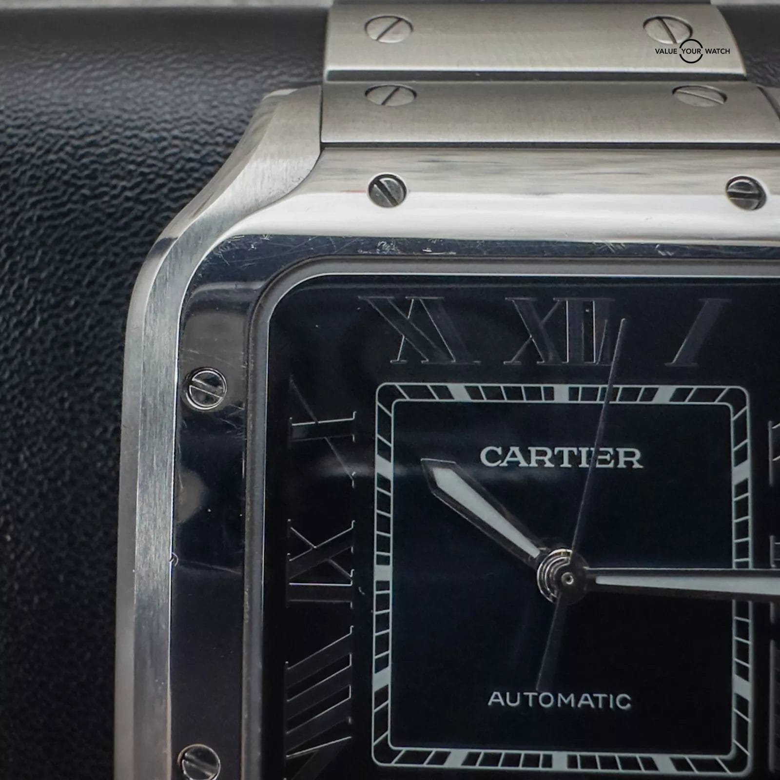 2019 Cartier Santos WSSA0030 Complete Set with Steel Bracelet & Rubber Strap - Image 2