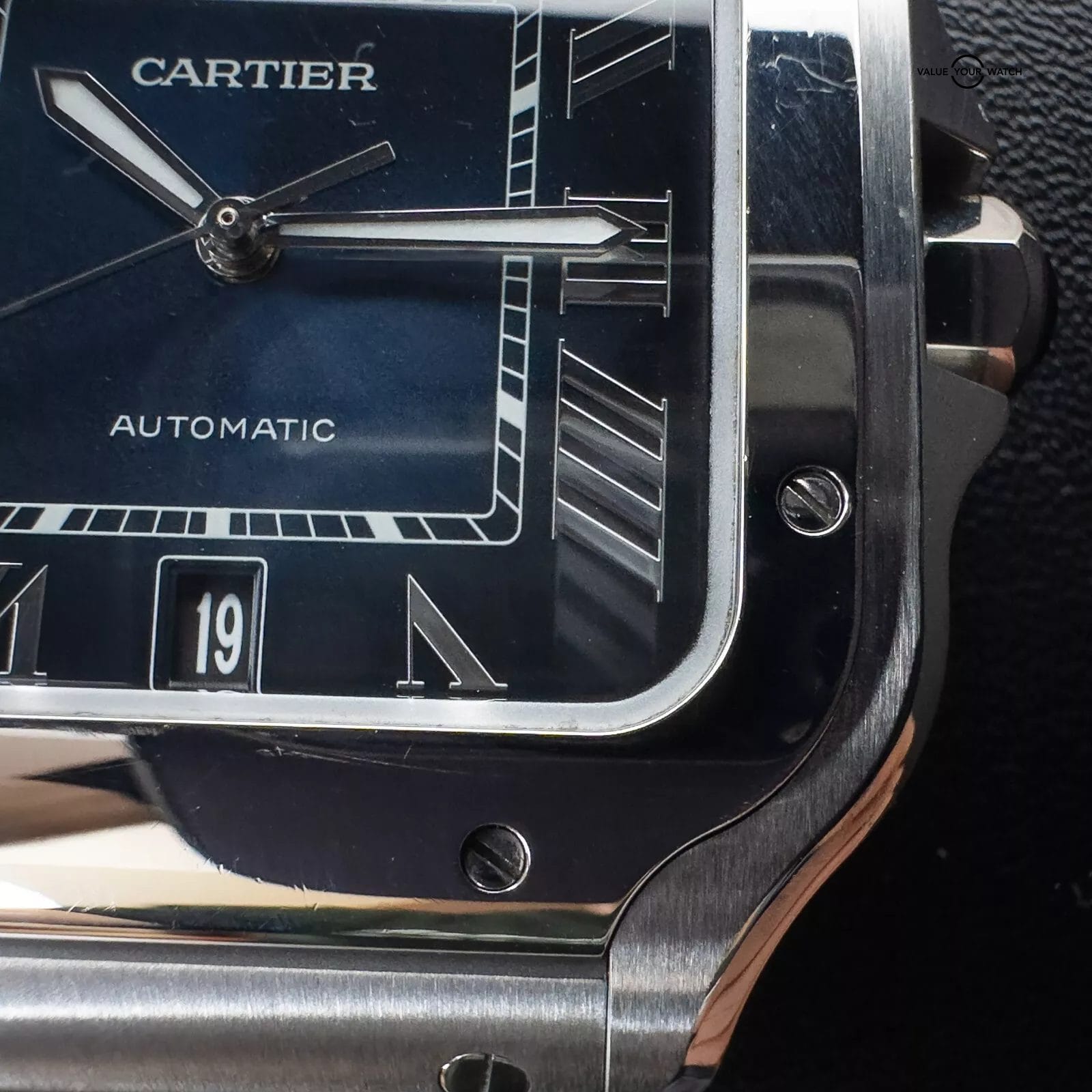 2019 Cartier Santos WSSA0030 Complete Set with Steel Bracelet & Rubber Strap - Image 15