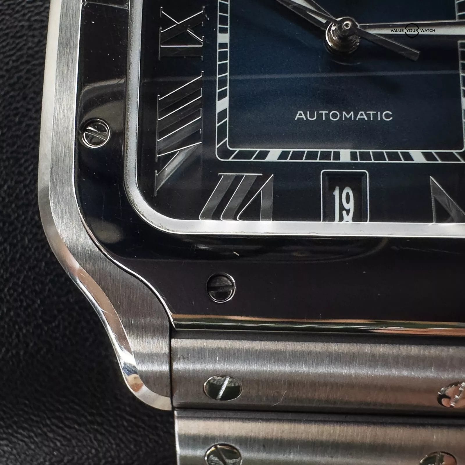 2019 Cartier Santos WSSA0030 Complete Set with Steel Bracelet & Rubber Strap - Image 6