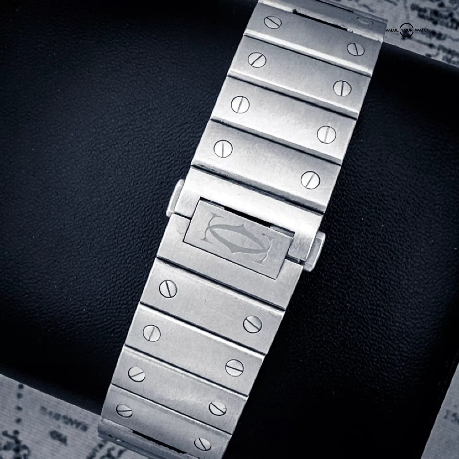 2019 Cartier Santos WSSA0030 Complete Set with Steel Bracelet & Rubber Strap - Image 4