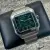 2024 Cartier Santos WSSA0062 Green Dial Complete w Steel Bracelet & Rubber Strap
