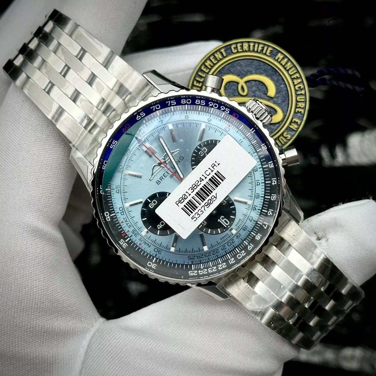 Breitling Navitimer B01 Chronograph AB0138 AB0138241C1A1 43mm New Ice Blue - Image 10