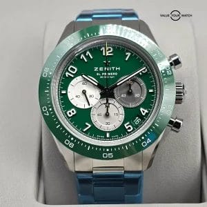 Zenith Chronomaster Sport Green 1 of 250 Aaron Rodgers Limited Edition full set!