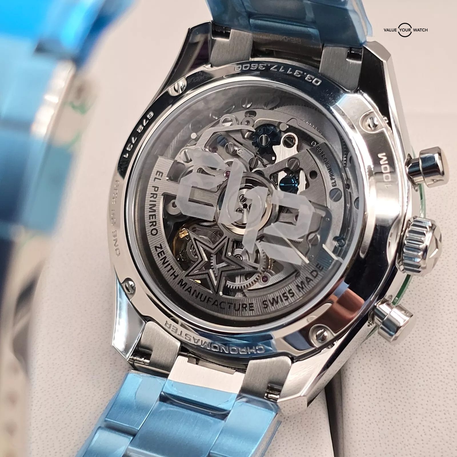 Zenith Chronomaster Sport Green 1 of 250 Aaron Rodgers Limited Edition full set! - Image 5