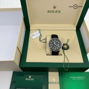 2023 MINT Box Papers Oysterflex 18k White Gold Yacht-Master 42 226659