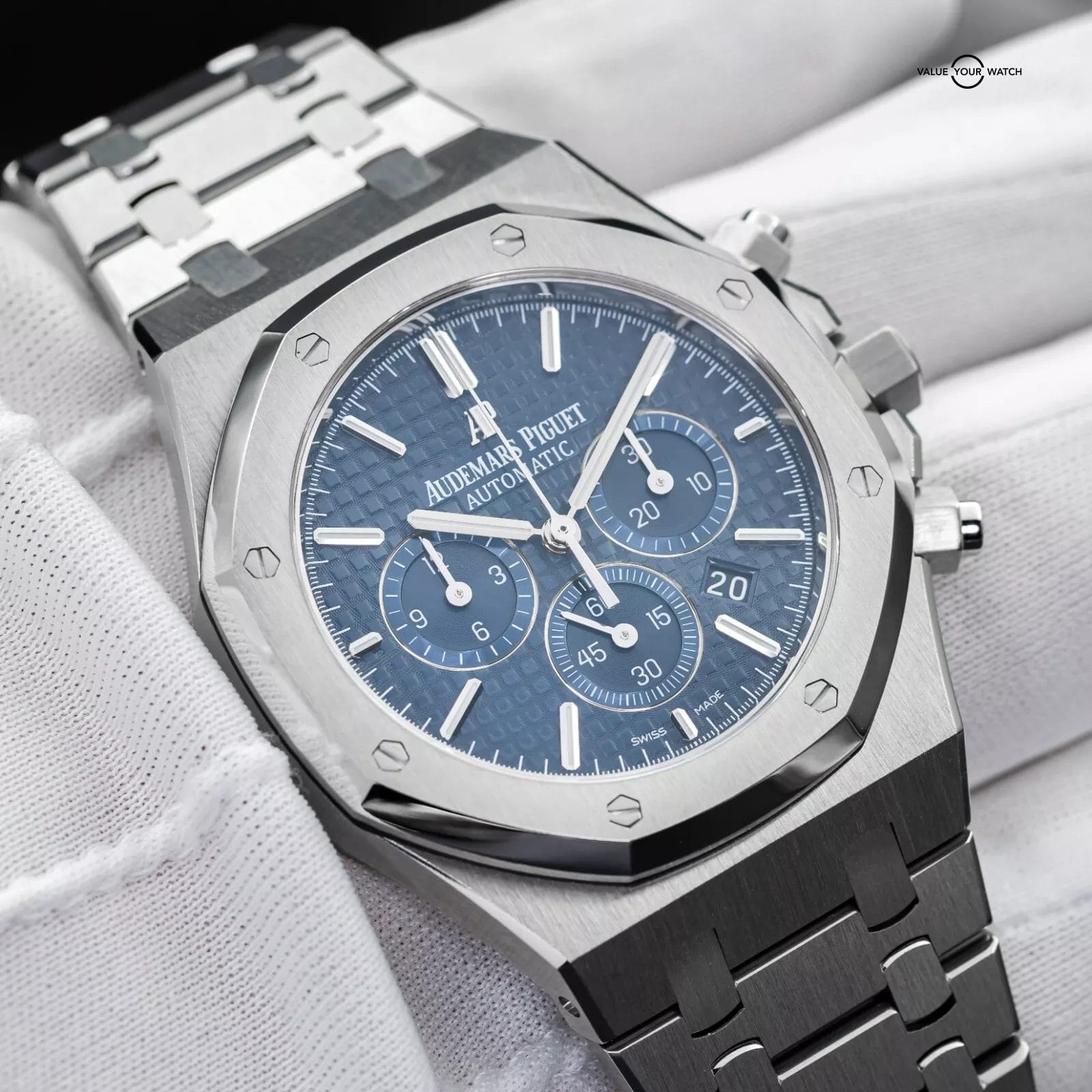 Audemars Piguet Royal Oak Chronograph 41mm Stainless Steel 26320ST Blue Dial - Image 5