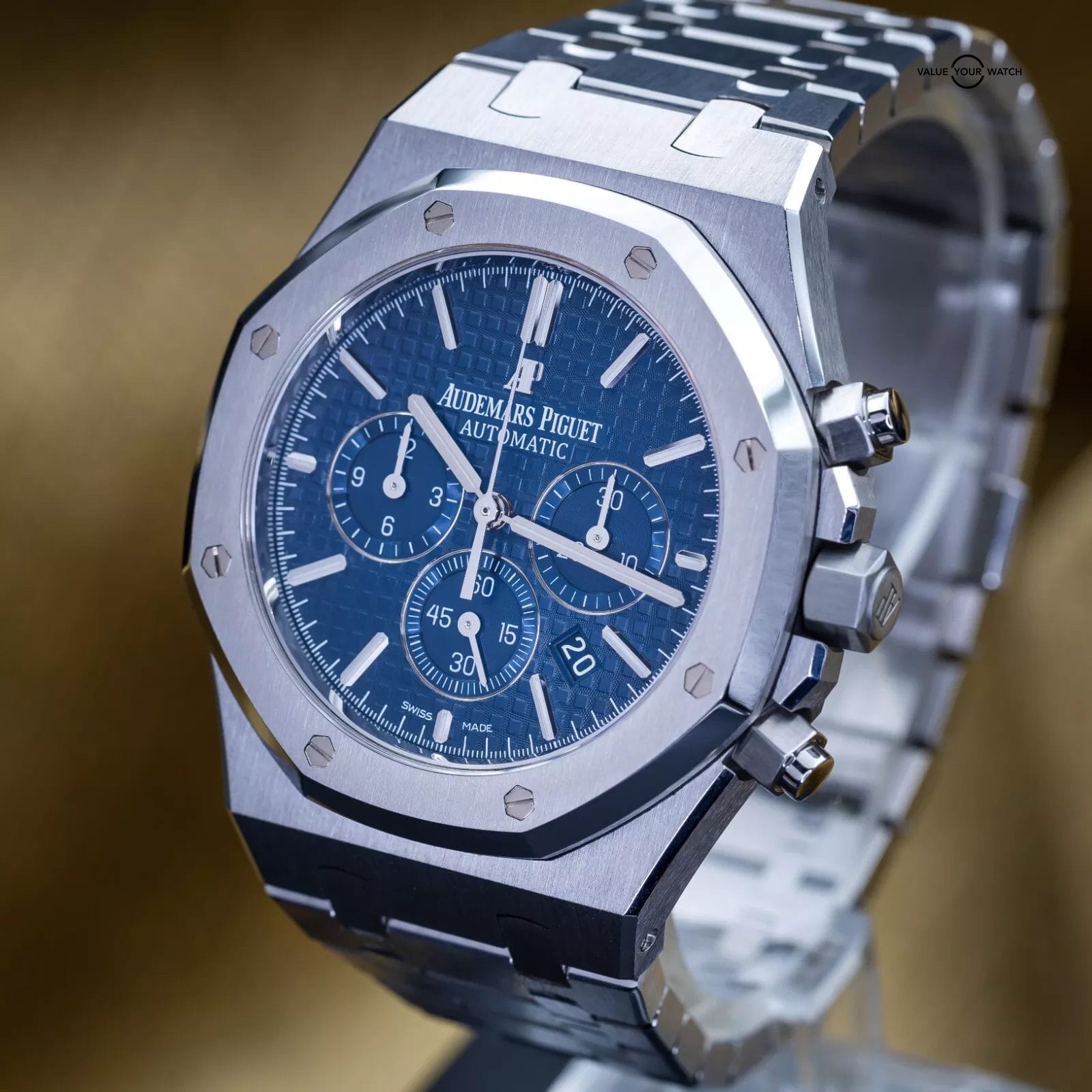 Audemars Piguet Royal Oak Chronograph 41mm Stainless Steel 26320ST Blue Dial - Image 12