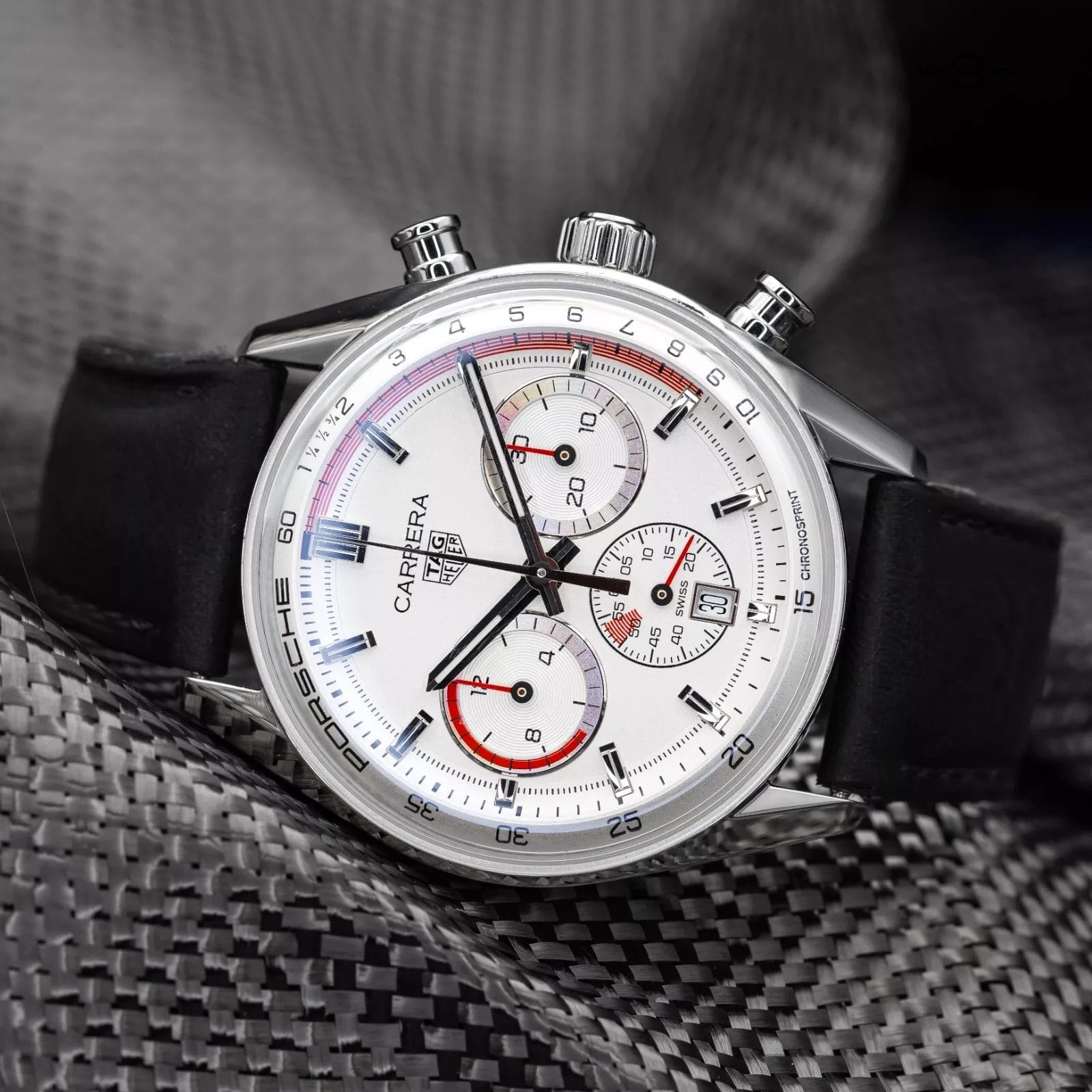 TAG Heuer Carrera Porsche Chrono Special Ed. Chronosprint x 42mm CBS2011 2023 - Image 3