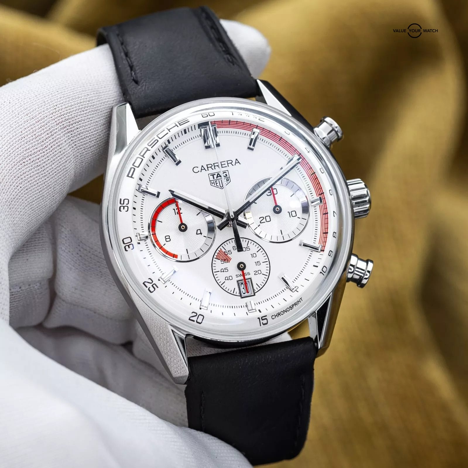 TAG Heuer Carrera Porsche Chrono Special Ed. Chronosprint x 42mm CBS2011 2023 - Image 4