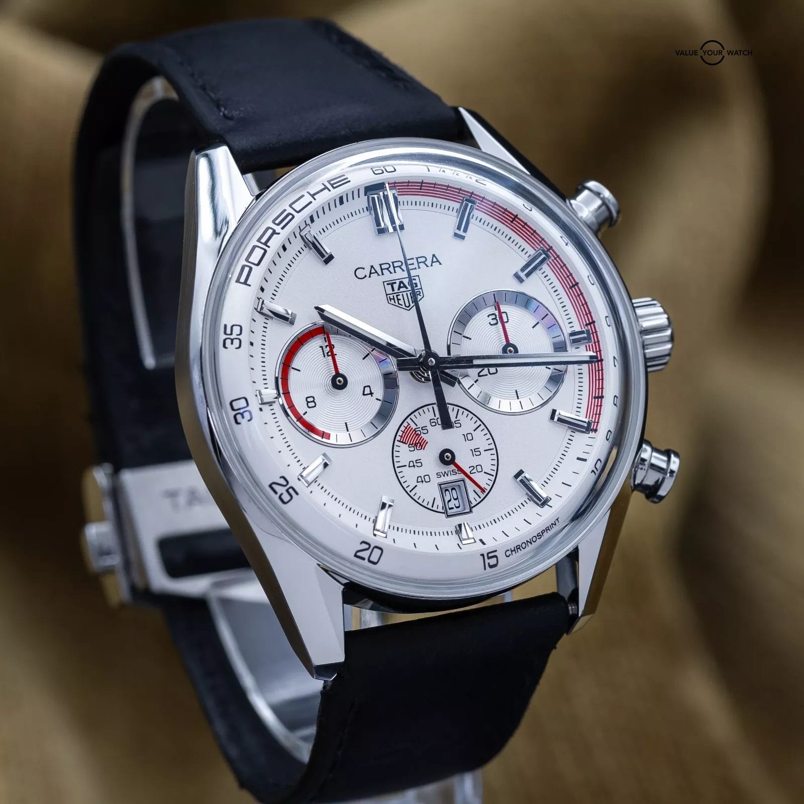TAG Heuer Carrera Porsche Chrono Special Ed. Chronosprint x 42mm CBS2011 2023 - Image 13