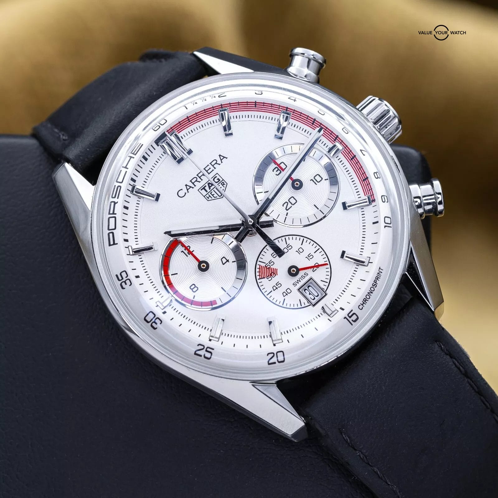 TAG Heuer Carrera Porsche Chrono Special Ed. Chronosprint x 42mm CBS2011 2023 - Image 14
