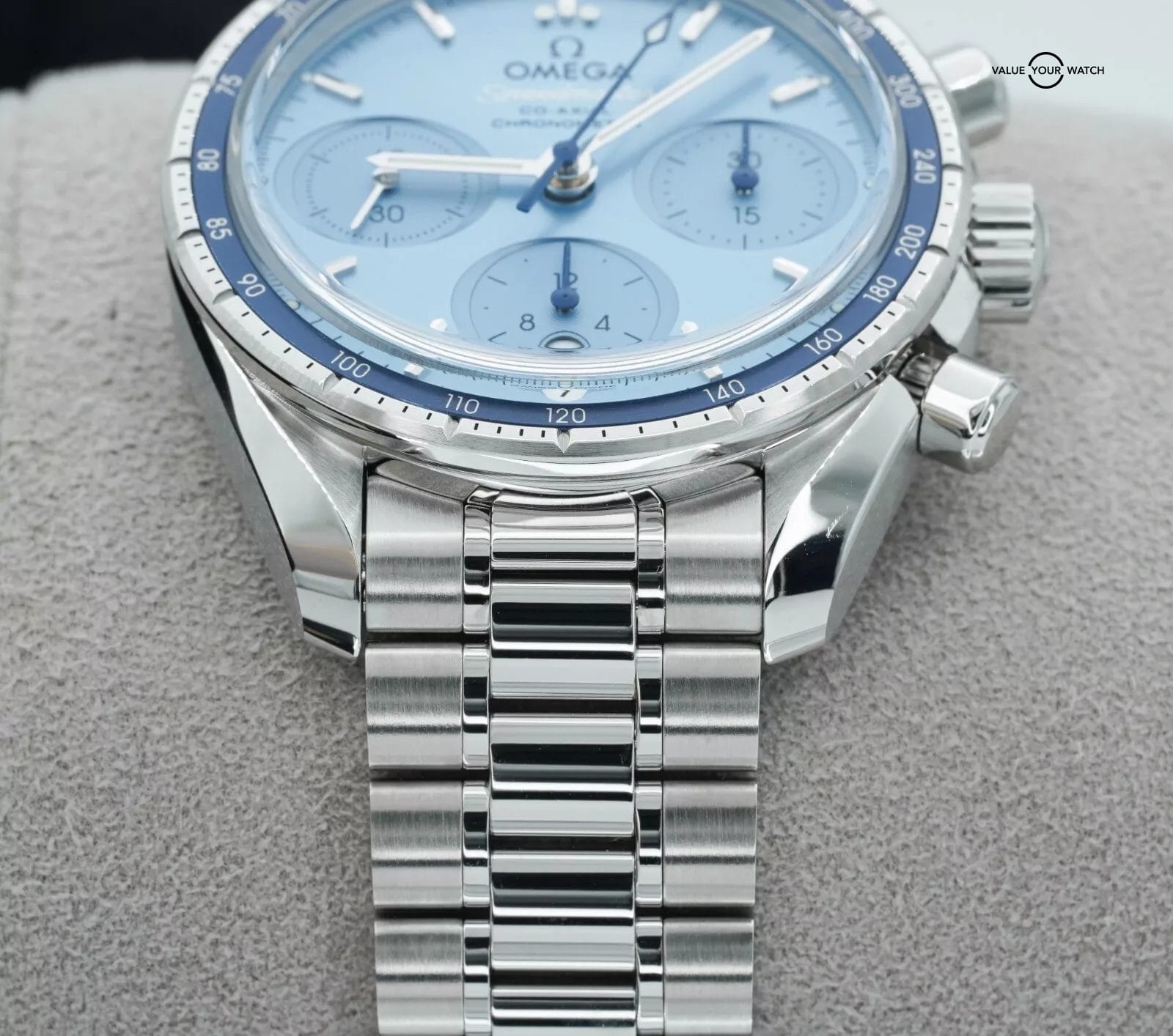 2024 Omega Speedmaster 38 Blue Dial Stainless Steel 324.30.38.50.03.001 B/P! - Image 8