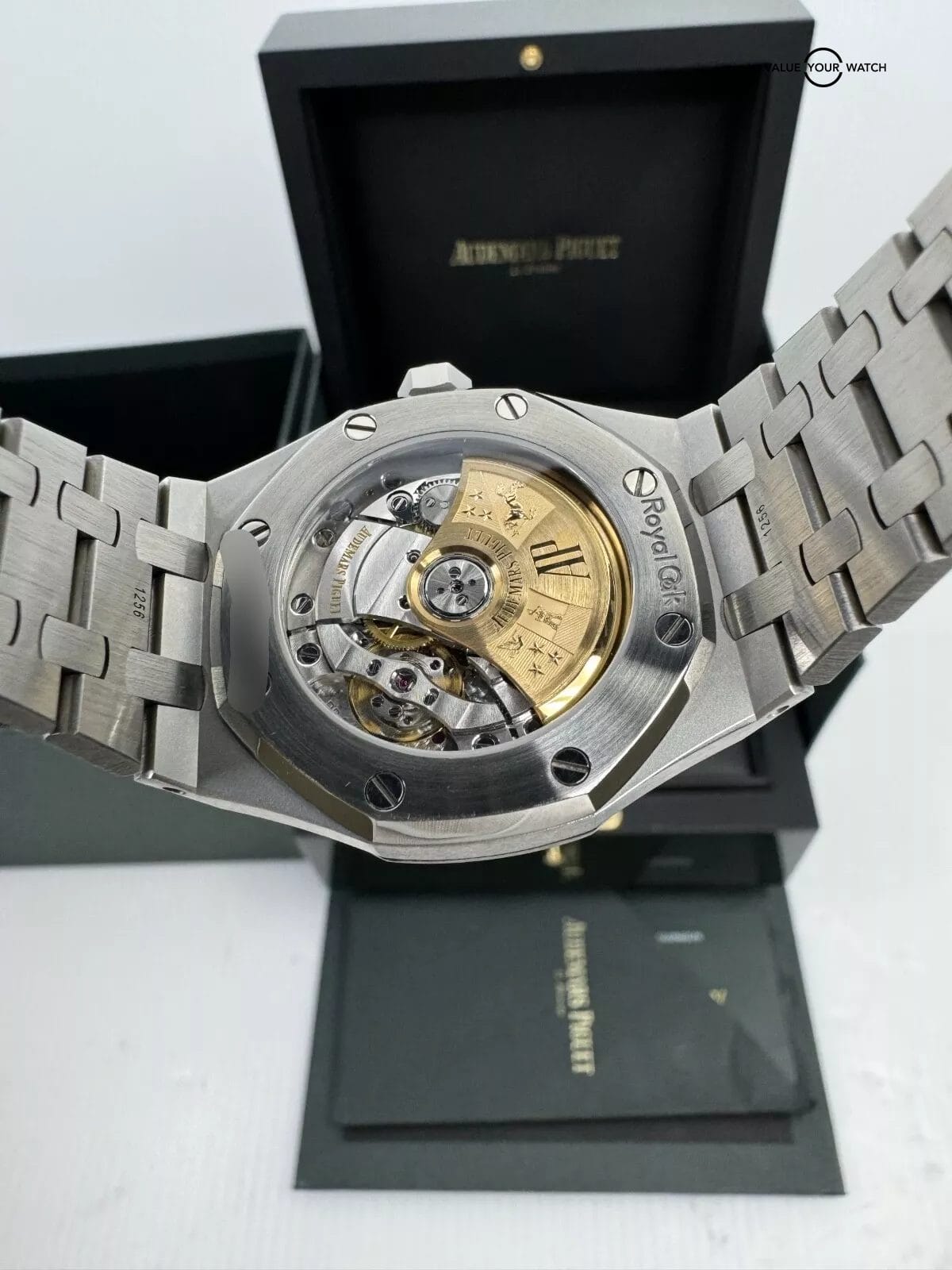 2021 Complete Set White Silver Dial 37mm Royal Oak Audemars Piguet Box Papers - Image 3