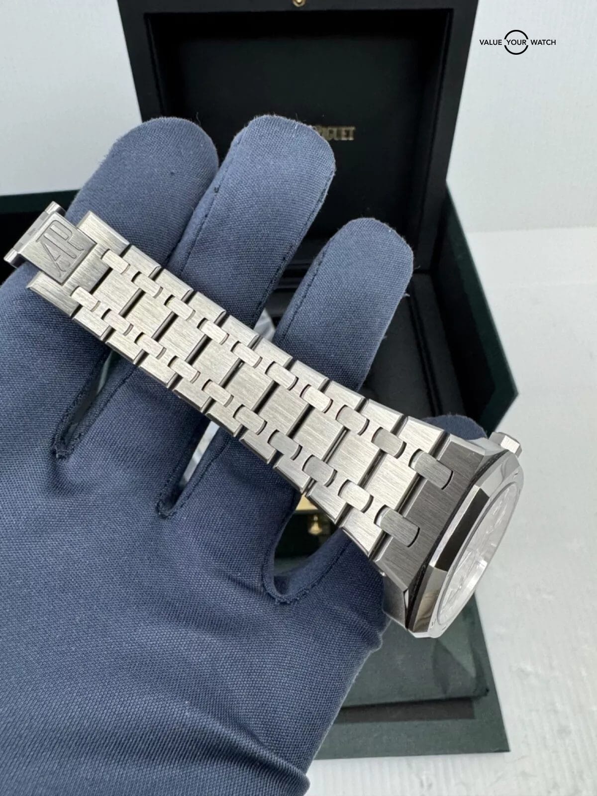 2021 Complete Set White Silver Dial 37mm Royal Oak Audemars Piguet Box Papers - Image 6