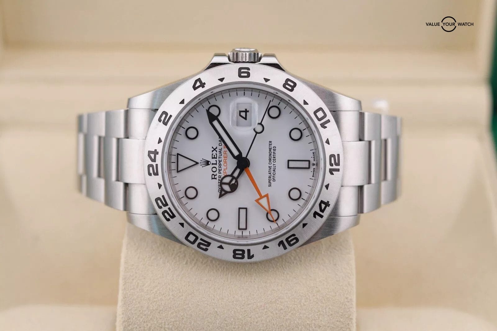 Rolex Explorer 2 II 42mm 226570 White Steel Date Polar Steel