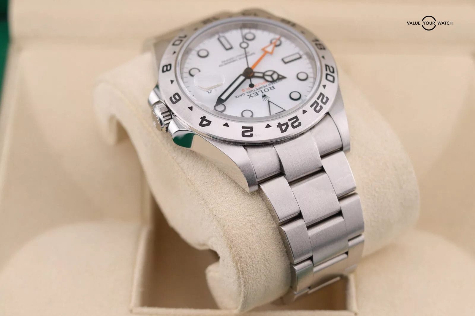 Rolex Explorer 2 II 42mm 226570 White Steel Date Polar Steel - Image 8
