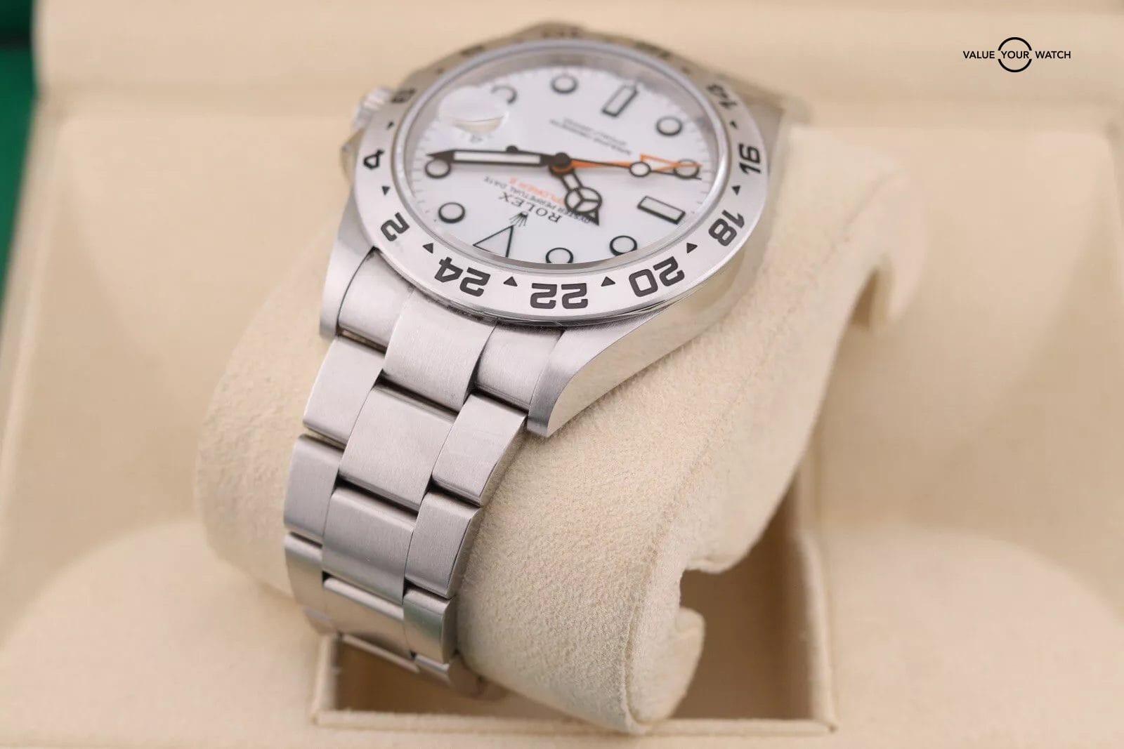 Rolex Explorer 2 II 42mm 226570 White Steel Date Polar Steel - Image 9
