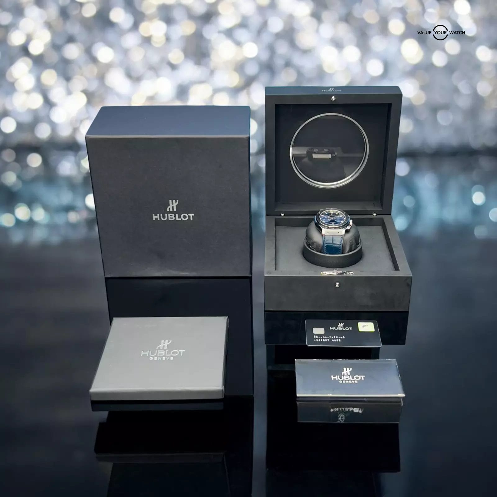 Hublot Classic Fusion Blue Sunray Chronograph Titanium - 521.NX.7170.LR Full Set - Image 3