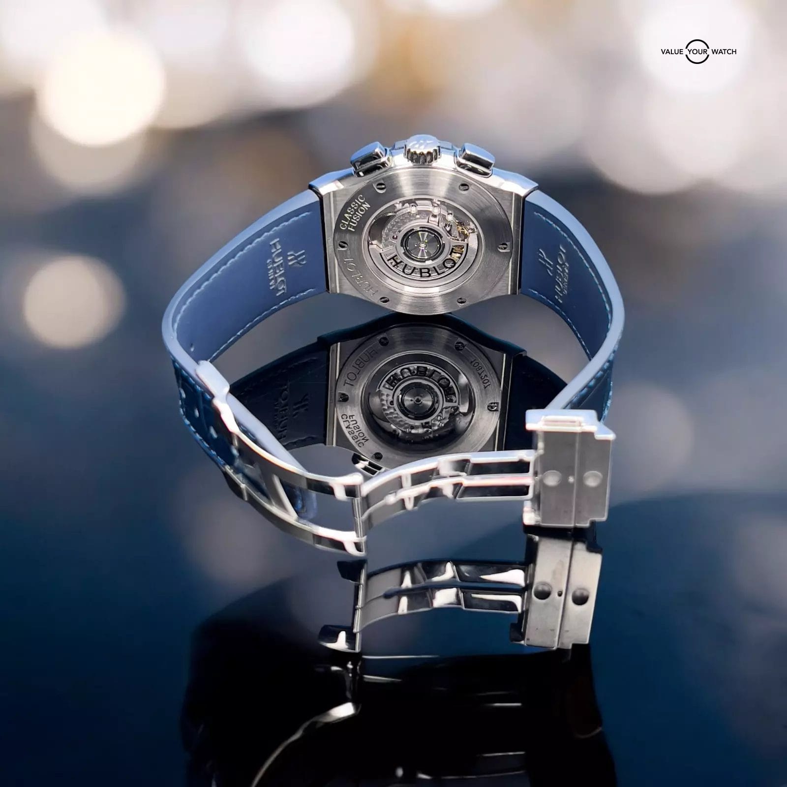 Hublot Classic Fusion Blue Sunray Chronograph Titanium - 521.NX.7170.LR Full Set - Image 5