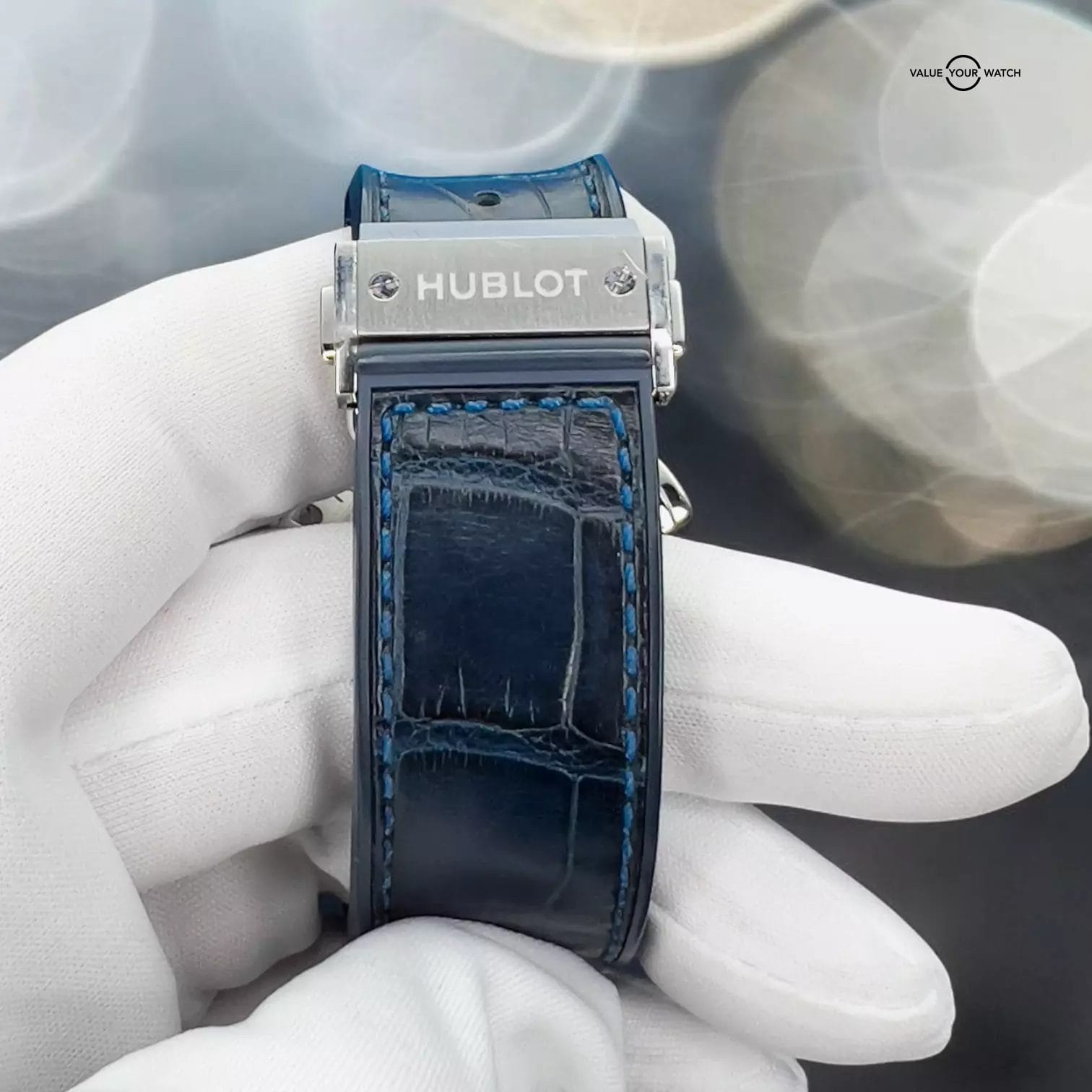 Hublot Classic Fusion Blue Sunray Chronograph Titanium - 521.NX.7170.LR Full Set - Image 13