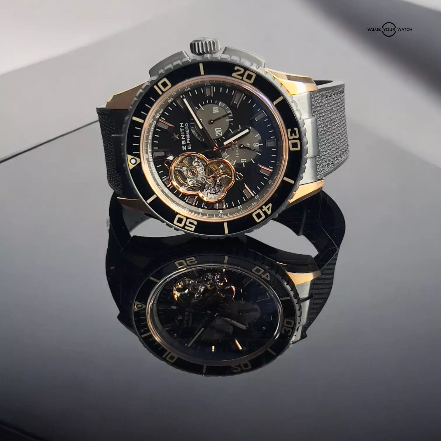 Zenith El Primero Stratos Spindrift 45MM Rubber Strap (86.2060.4061/21.R573 - Image 5