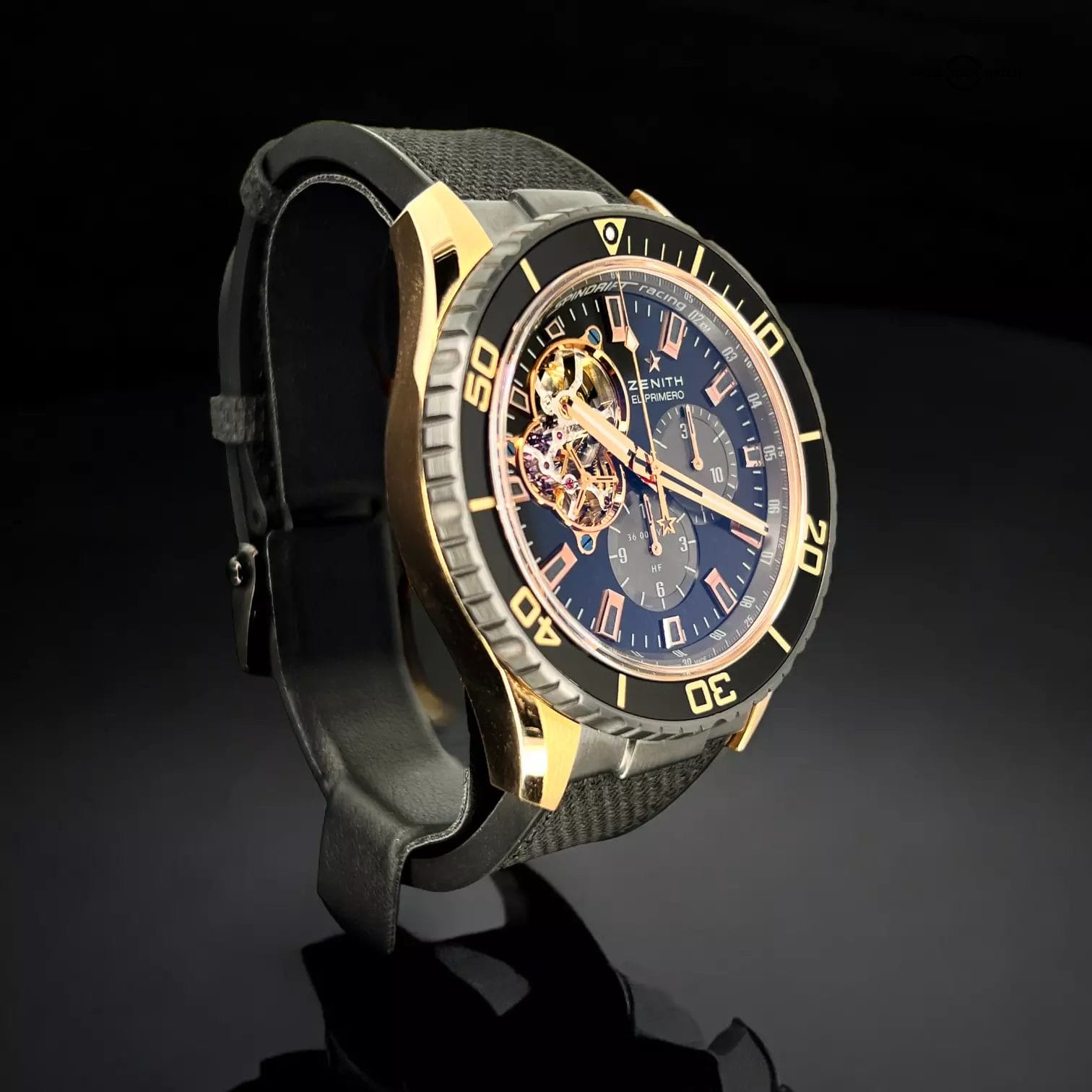 Zenith El Primero Stratos Spindrift 45MM Rubber Strap (86.2060.4061/21.R573 - Image 9