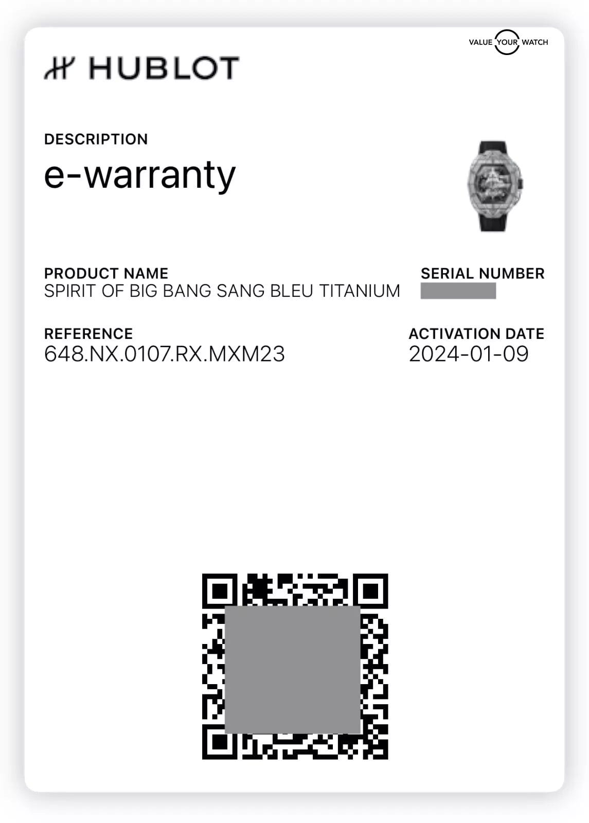 Hublot Spirit of Big Bang Sang Bleu Titanium 42mm - 2027 Warranty Full Set - Image 4