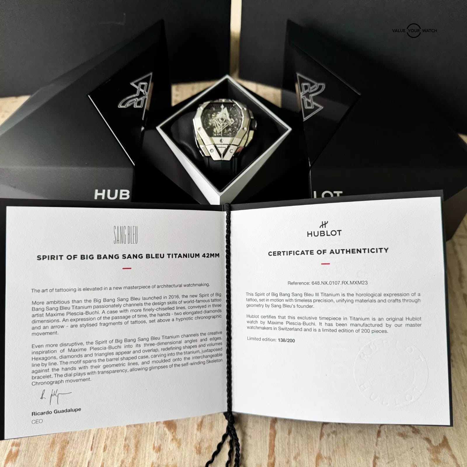 Hublot Spirit of Big Bang Sang Bleu Titanium 42mm - 2027 Warranty Full Set - Image 5