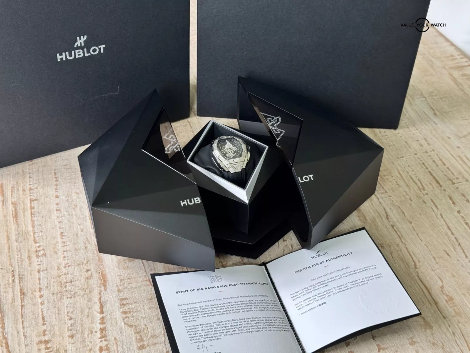 Hublot Spirit of Big Bang Sang Bleu Titanium 42mm - 2027 Warranty Full Set - Image 18