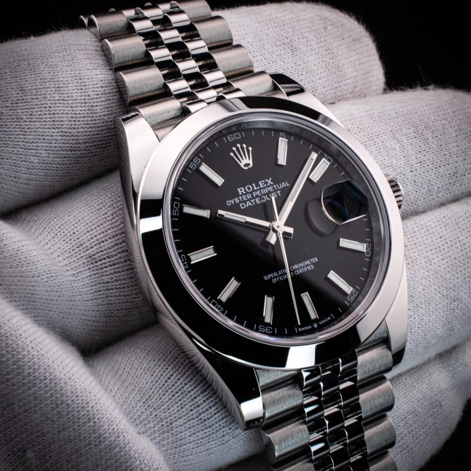 Rolex DateJust 41 w/ Black Stick Dial and Jubilee Bracelet, Ref. 126300 w/ B&P - Image 14