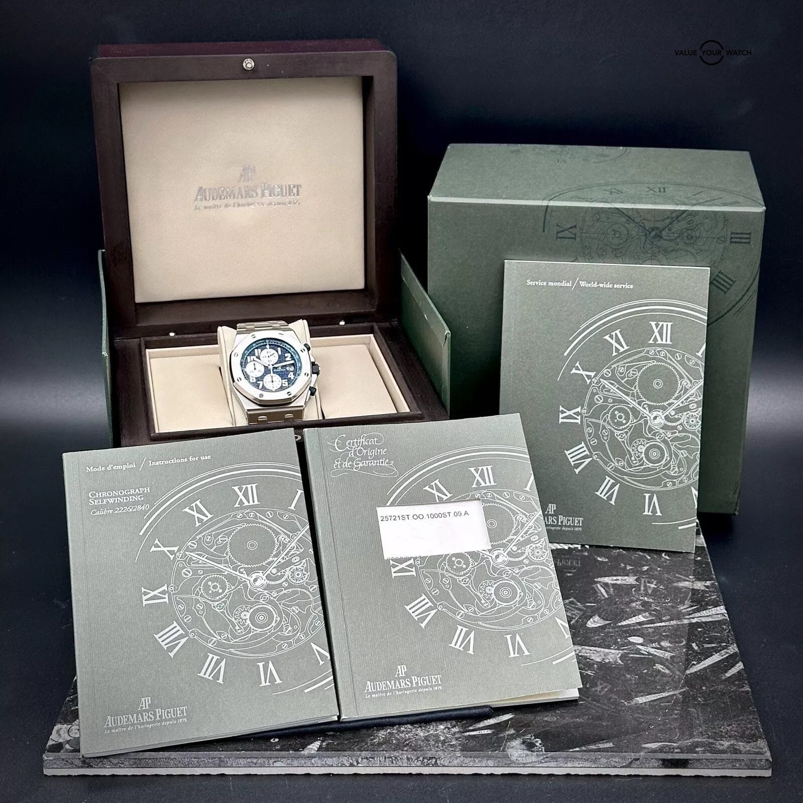 Audemars Piguet Royal Oak Offshore Chronograph 25721ST.OO.1000ST.09.A Blue 42mm - Image 6