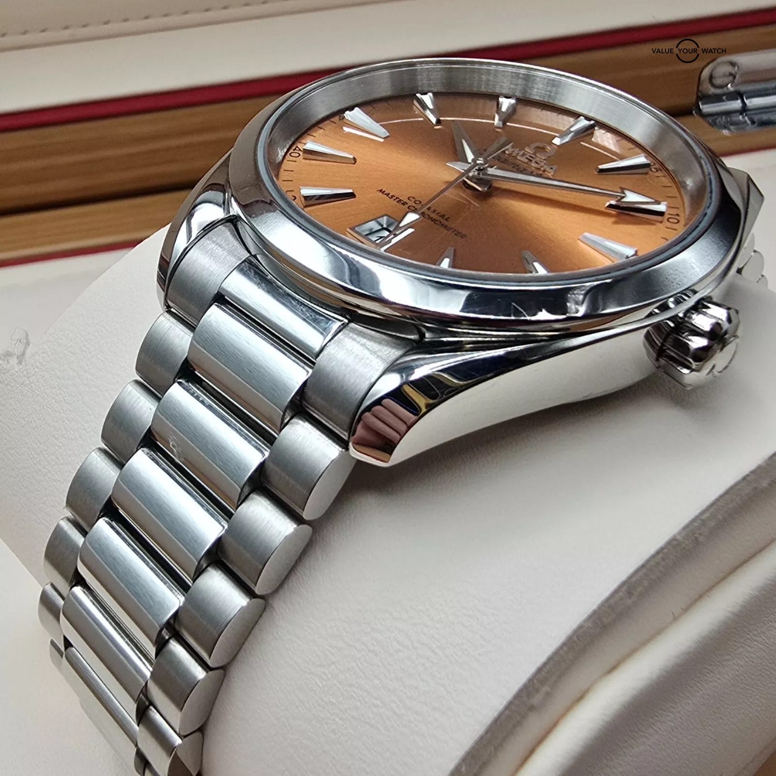 Omega Seamaster Aqua Terra, "Saffron Shades" limited dial! - Full Set - Image 6