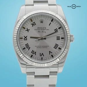 Rolex Air King 114234 Stainless Steel Silver Dial 34mm BOXES/PAPERS!
