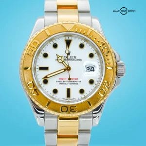 Rolex Yacht-Master 40mm 16623 White Dial 18K Yellow Gold & Stainless Steel