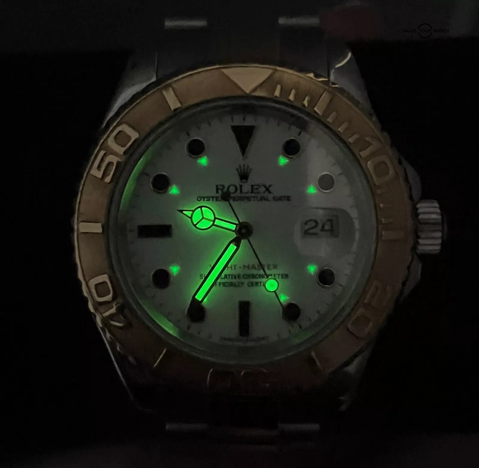 Rolex Yacht-Master 40mm 16623 White Dial 18K Yellow Gold & Stainless Steel - Image 6