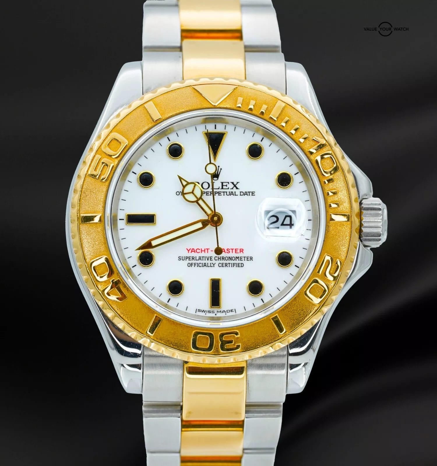 Rolex Yacht-Master 40mm 16623 White Dial 18K Yellow Gold & Stainless Steel - Image 14