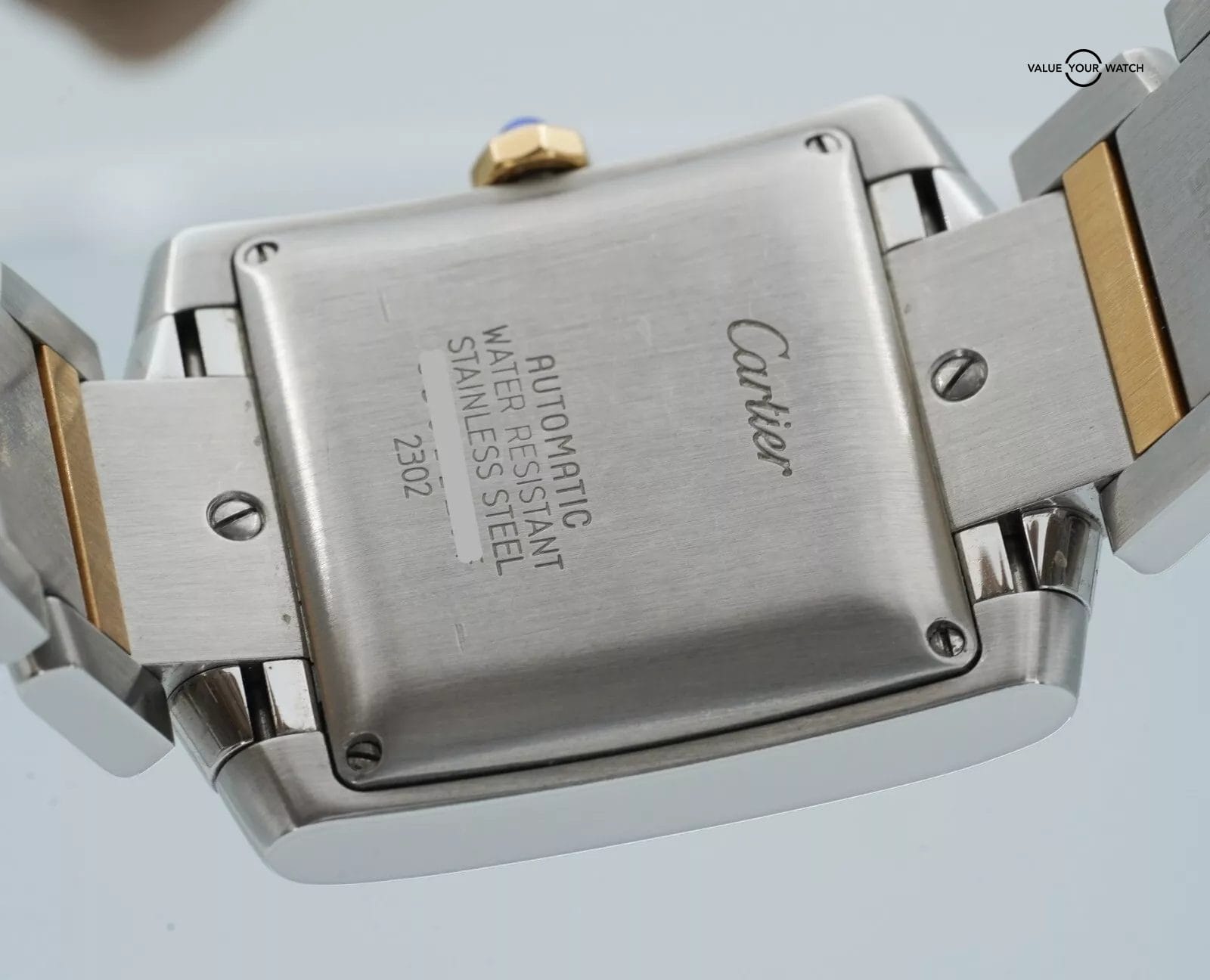 Cartier Tank Francaise Large 18K Gold & Stainless Steel W51005Q4! - Image 3