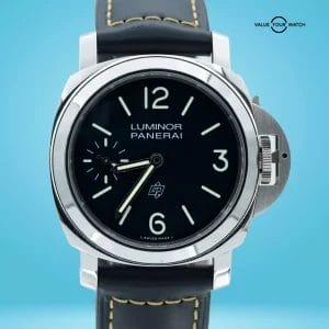 Panerai Luminor Logo PAM01084 Black Dial Stainless Steel Hand Wound 2021 B/P!