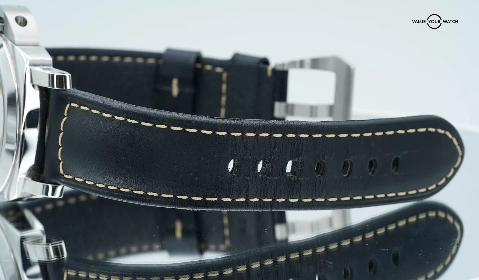 Panerai Luminor Logo PAM01084 Black Dial Stainless Steel Hand Wound 2021 B/P! - Image 6