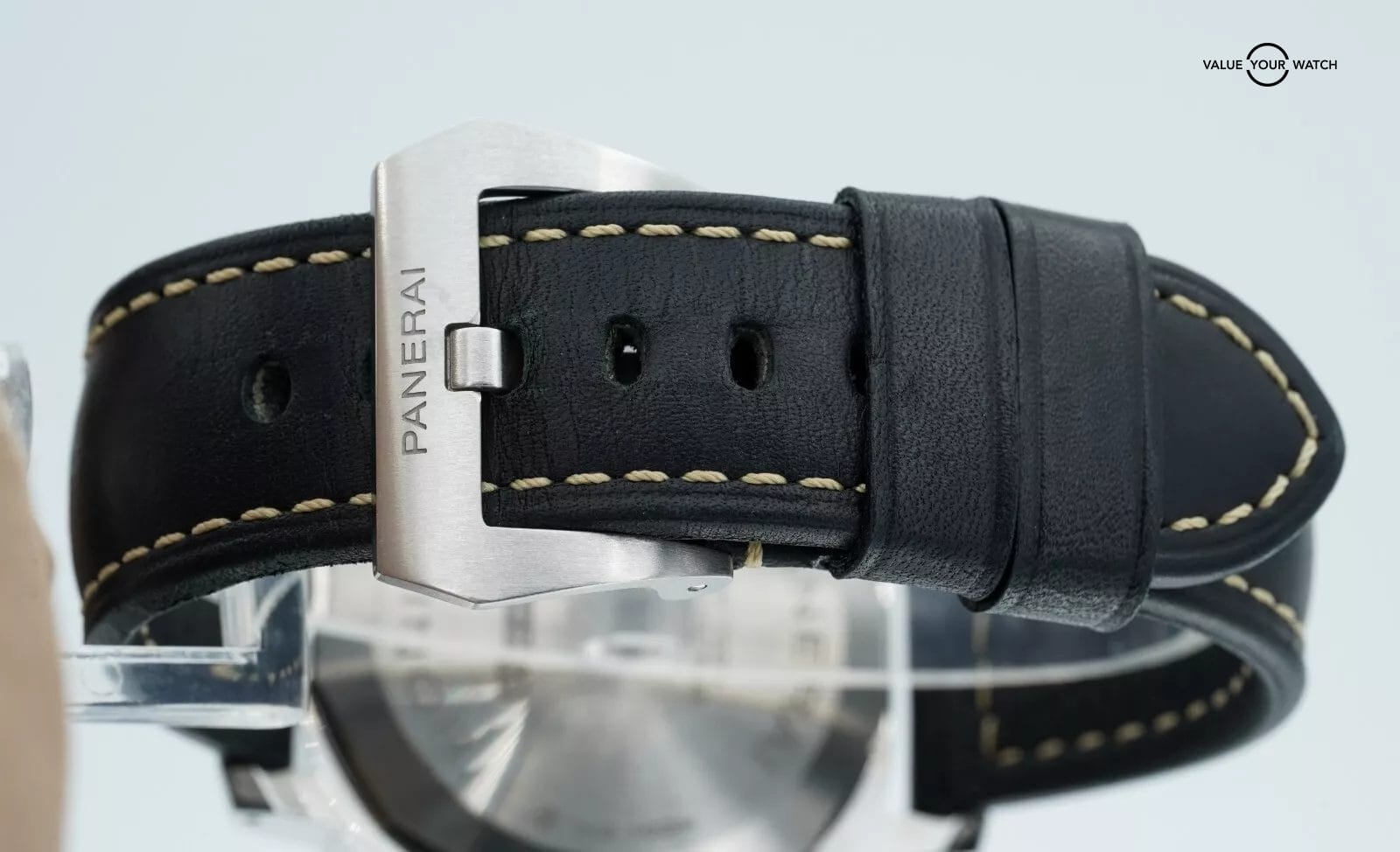 Panerai Luminor Logo PAM01084 Black Dial Stainless Steel Hand Wound 2021 B/P! - Image 7