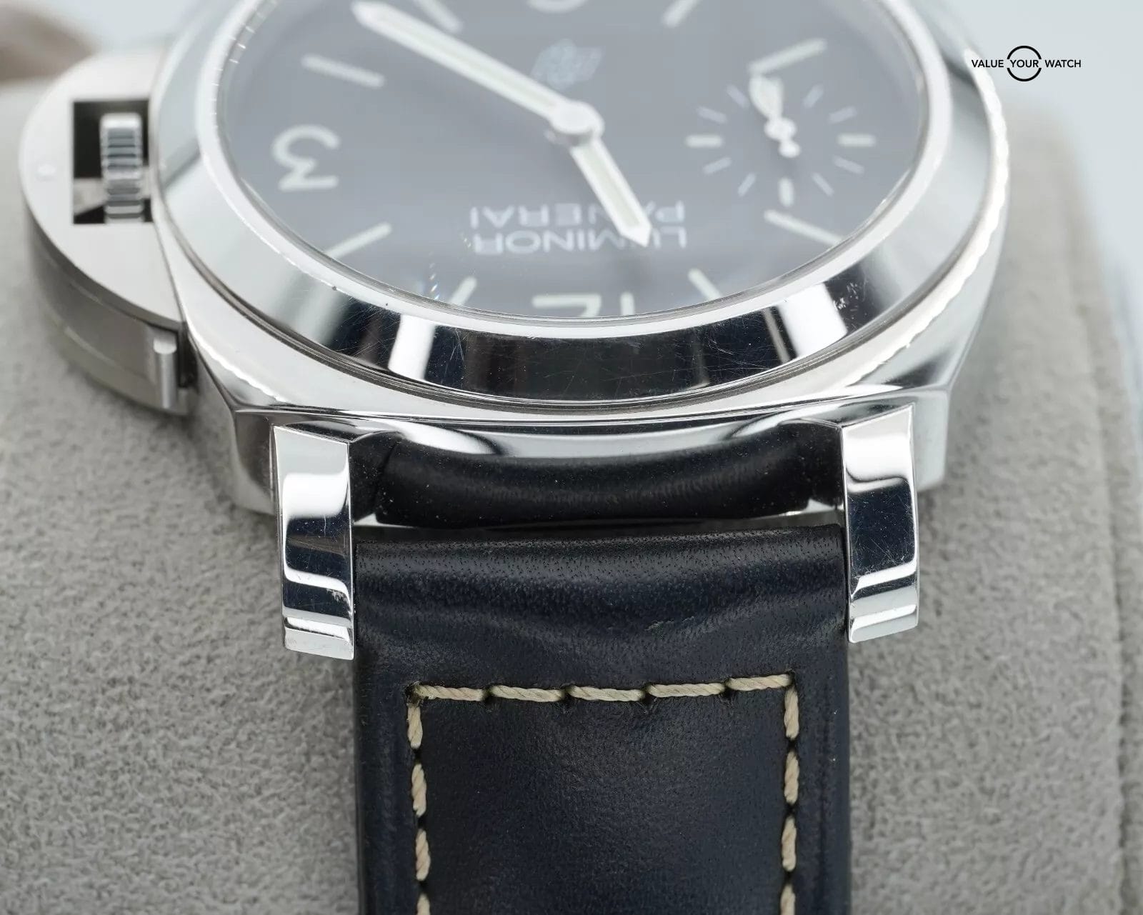Panerai Luminor Logo PAM01084 Black Dial Stainless Steel Hand Wound 2021 B/P! - Image 11
