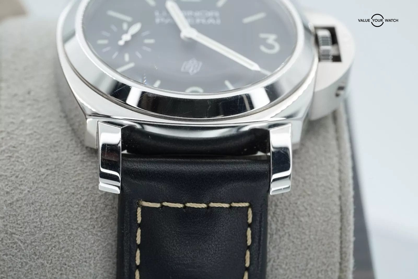 Panerai Luminor Logo PAM01084 Black Dial Stainless Steel Hand Wound 2021 B/P! - Image 12