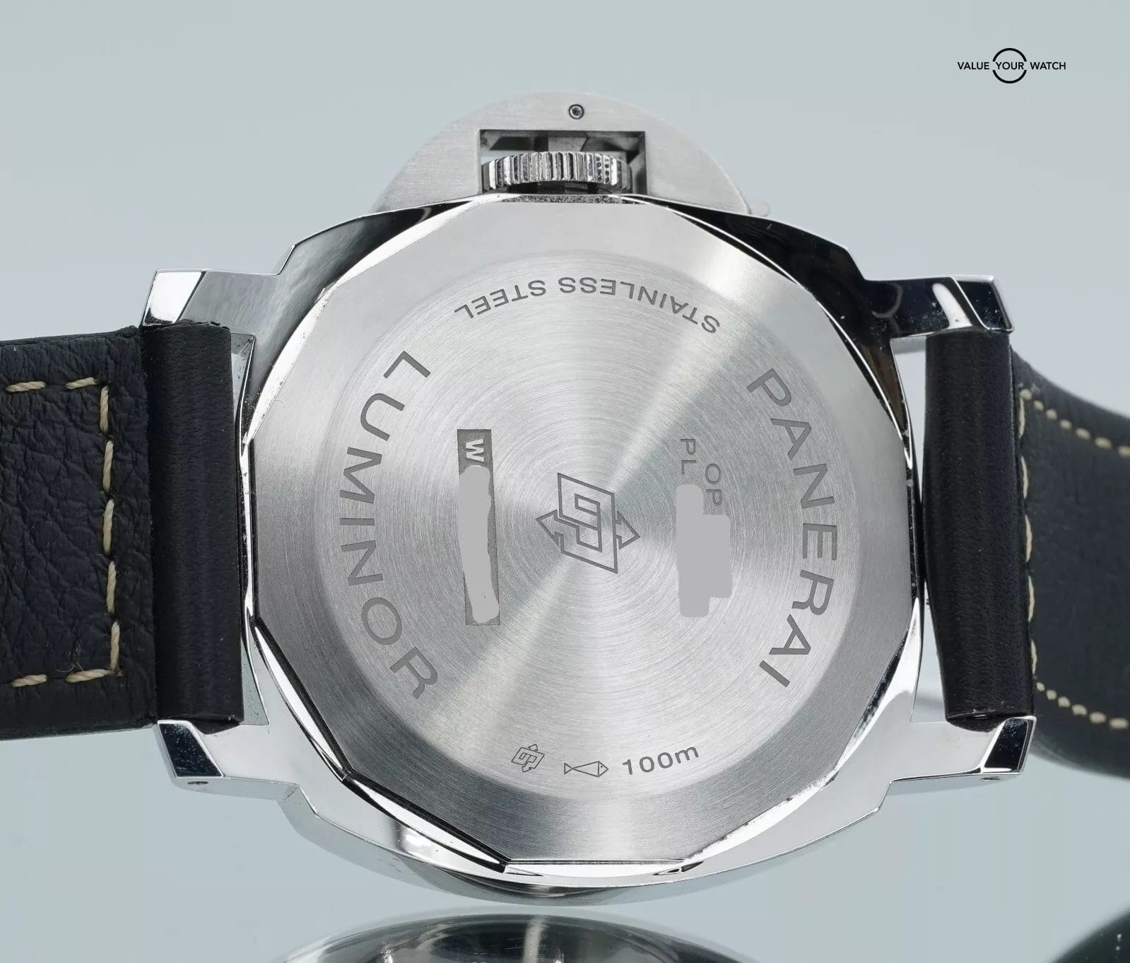 Panerai Luminor Logo PAM01084 Black Dial Stainless Steel Hand Wound 2021 B/P! - Image 15