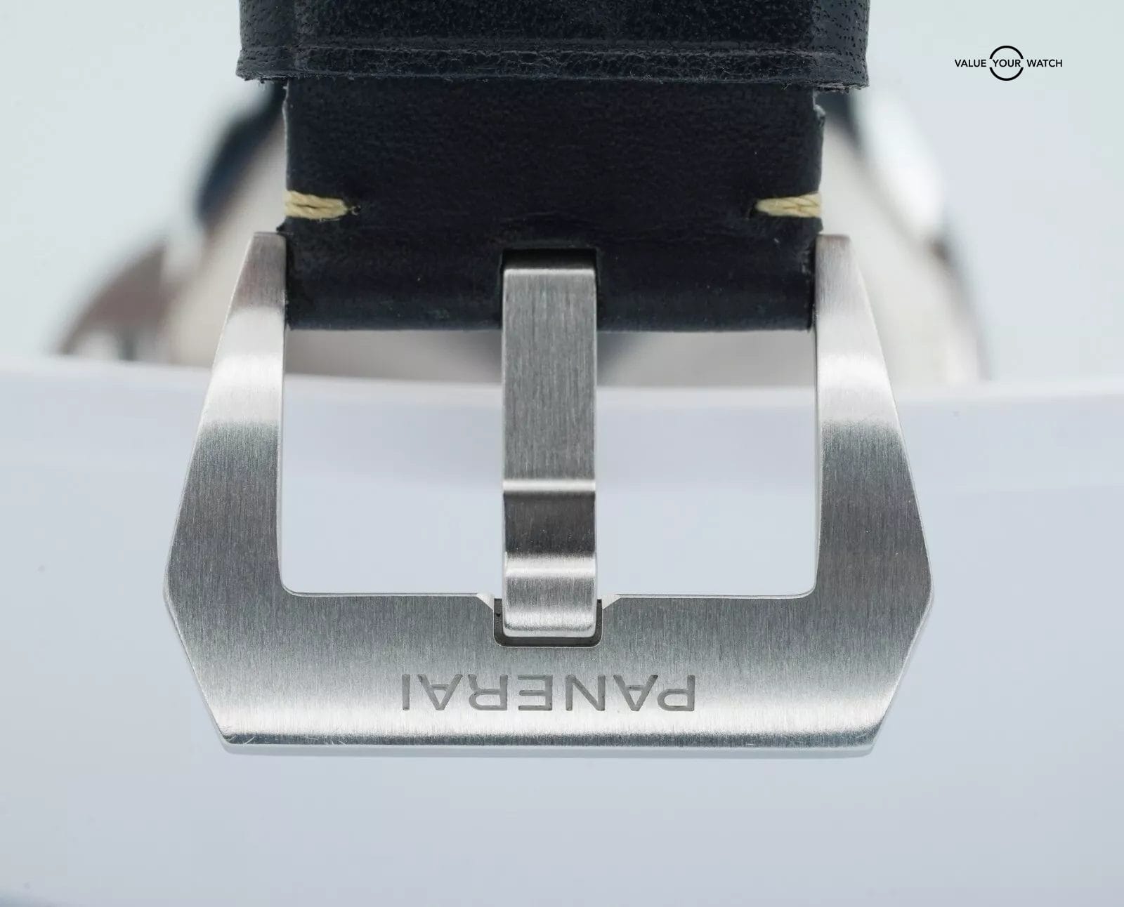 Panerai Luminor Logo PAM01084 Black Dial Stainless Steel Hand Wound 2021 B/P! - Image 16