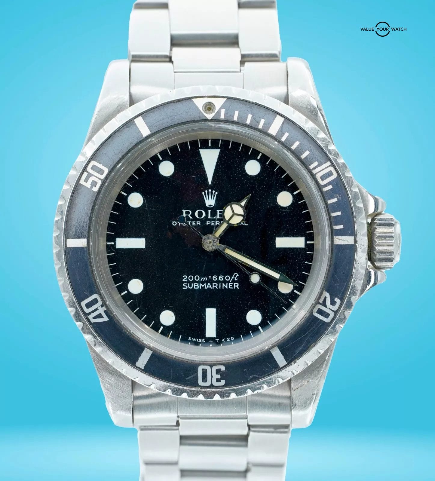1969 Rolex Submariner No Date 5513 Meters First Matte Dial