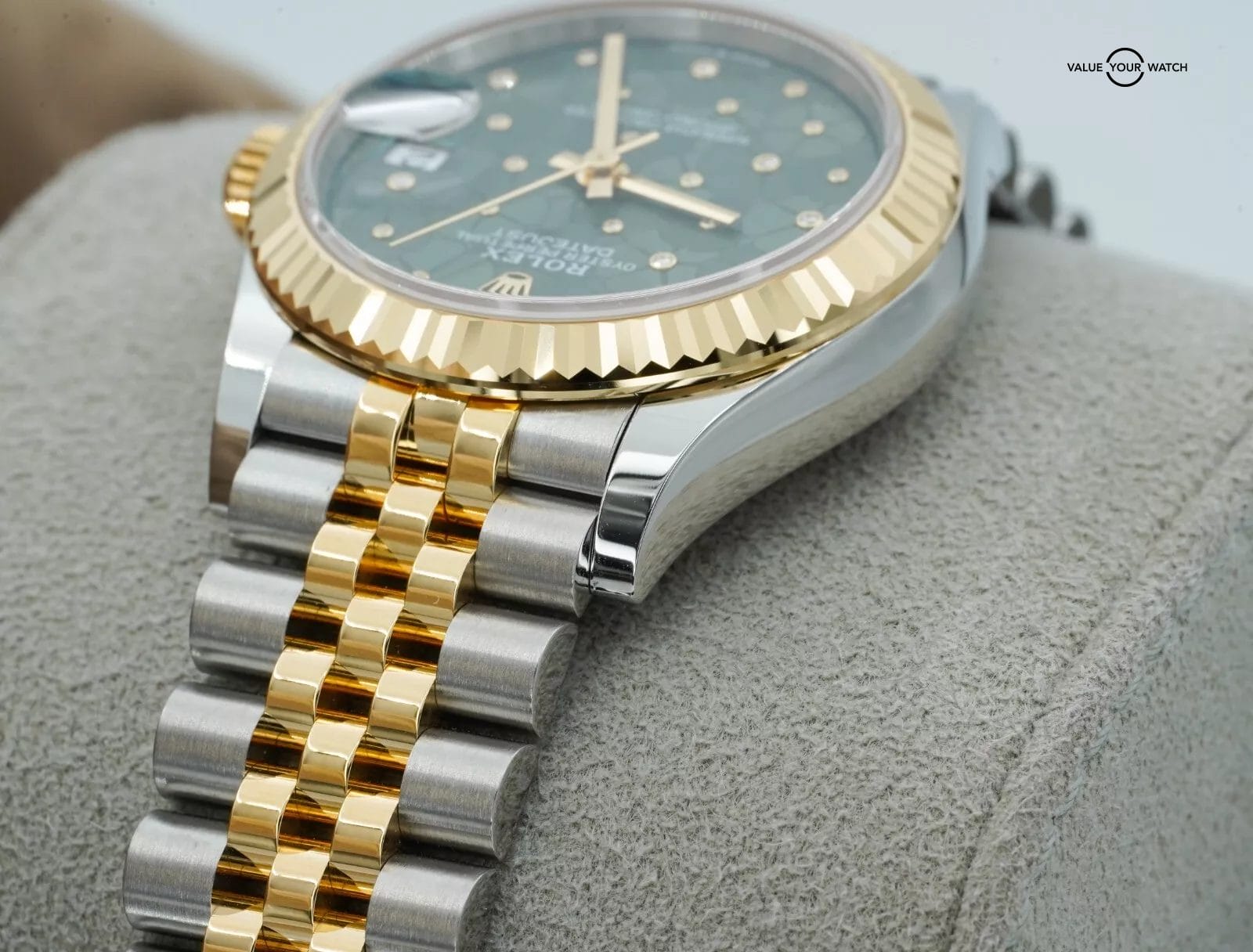 2024 Rolex Datejust 31 278273 Olive Green Floral Motif Diamond Dial BOXES/PAPERS - Image 4